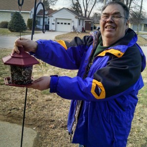 Feeding the birds